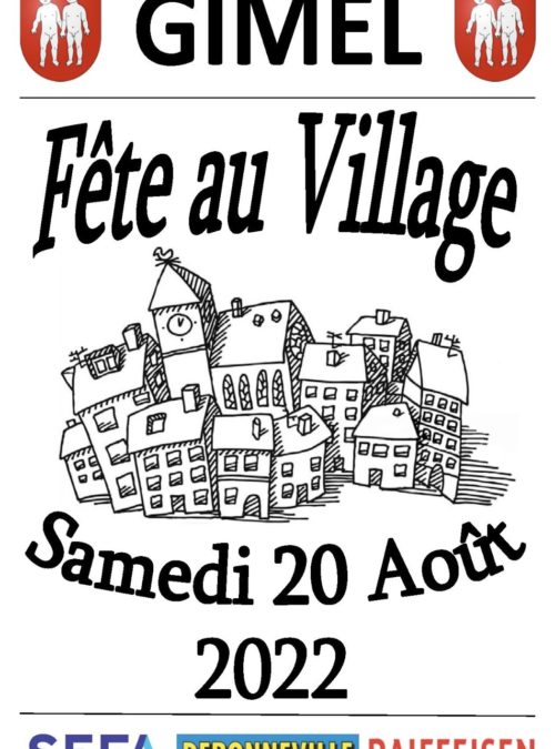 SAMEDI 20 Août 2022  – Fête au Village – Gimel
